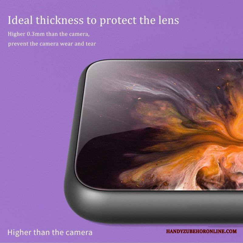 Case Huawei Mate 50 Pro Tyylikäs Marmorinen Karkaistu Lasi