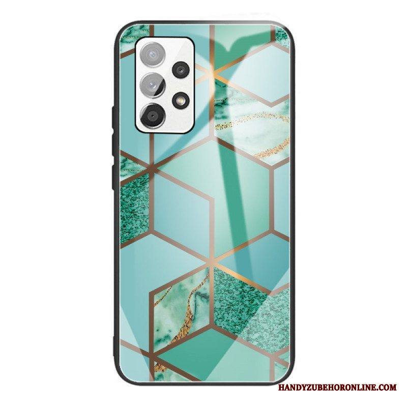 Case Samsung Galaxy A53 5G Geometria Marmori Karkaistu Lasi