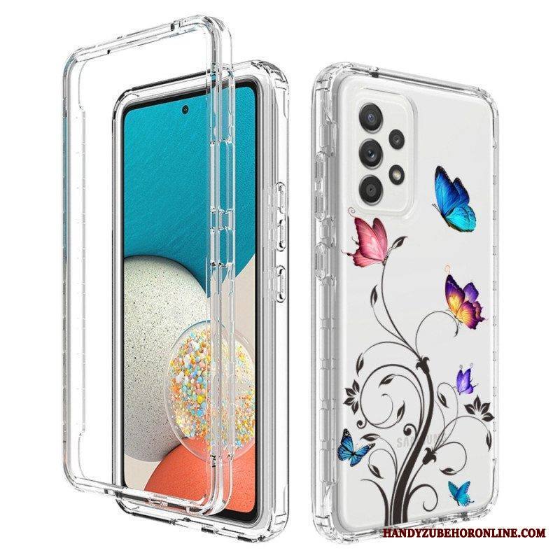Case Samsung Galaxy A53 5G Saumattomat Perhoset