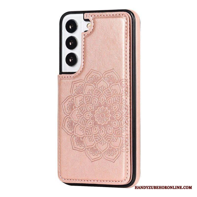 Case Samsung Galaxy S22 5G Mandala Print -korttikotelo