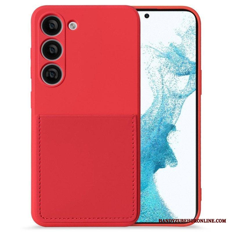 Case Samsung Galaxy S23 5G Nestemäinen Silikonikorttikotelo