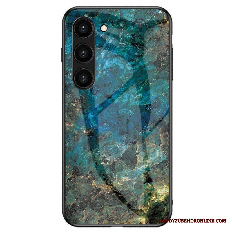 Case Samsung Galaxy S23 Plus 5G Marmori Karkaistu Lasi
