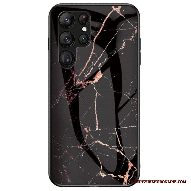 Case Samsung Galaxy S23 Ultra 5G Marmori Karkaistu Lasi