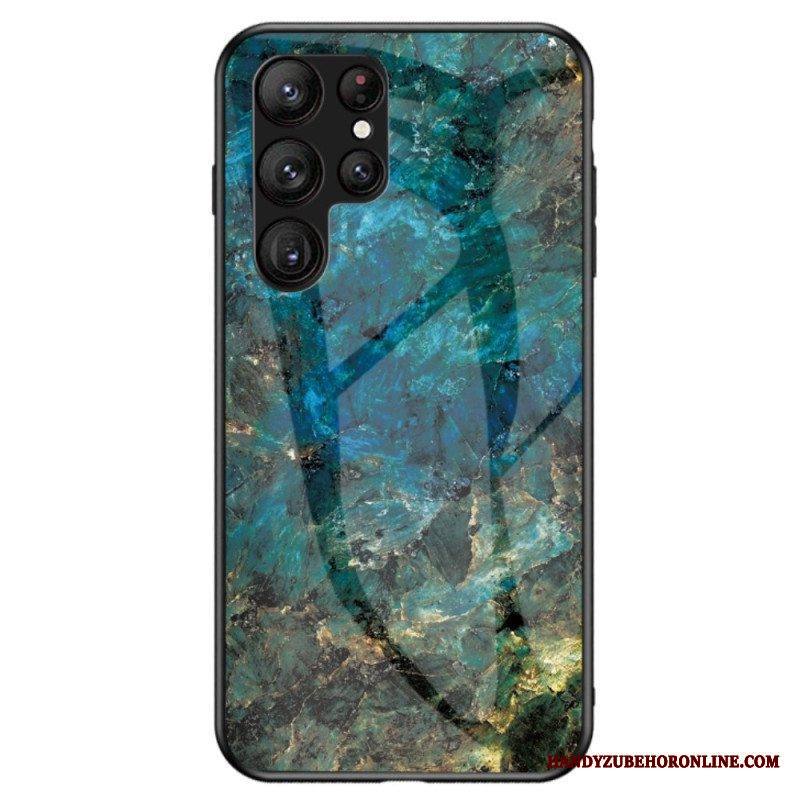 Case Samsung Galaxy S23 Ultra 5G Marmori Karkaistu Lasi