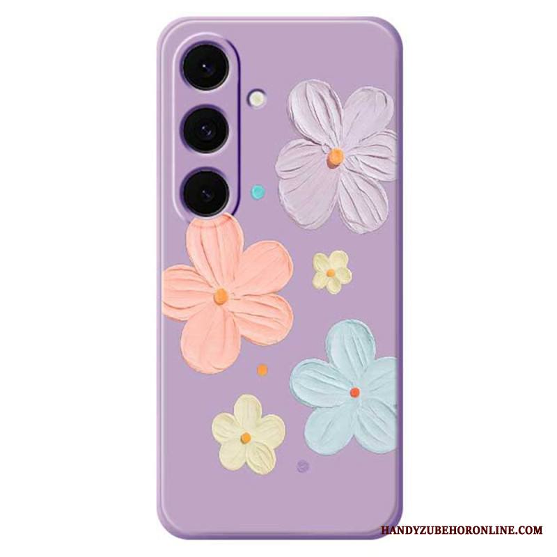 Case Samsung Galaxy S25 Fe Puhelinkuoret Pastellivärinen Kukkasilikoni