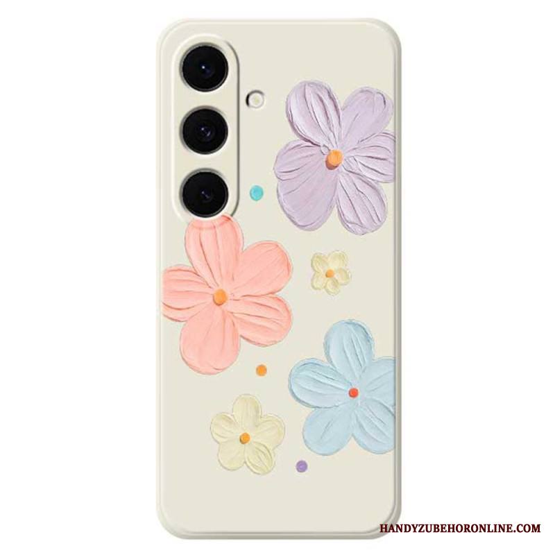 Case Samsung Galaxy S25 Fe Puhelinkuoret Pastellivärinen Kukkasilikoni