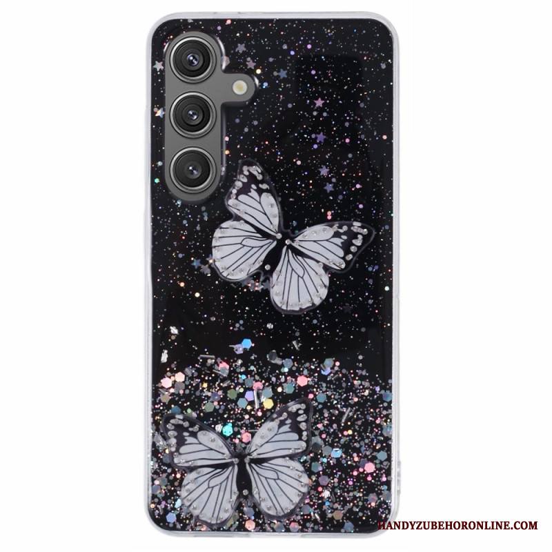 Case Samsung Galaxy S25 Plus 5g Puhelinkuoret Paljetteja Ja Perhosia