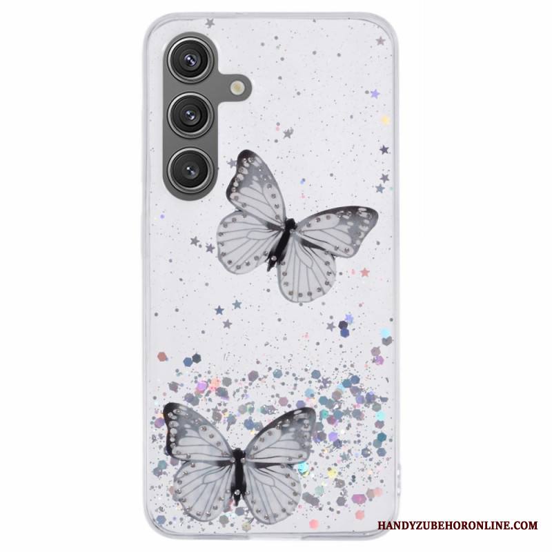 Case Samsung Galaxy S25 Plus 5g Puhelinkuoret Paljetteja Ja Perhosia