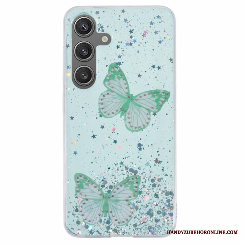 Case Samsung Galaxy S25 Plus 5g Puhelinkuoret Paljetteja Ja Perhosia