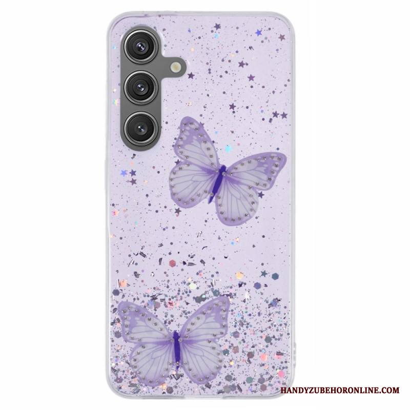 Case Samsung Galaxy S25 Plus 5g Puhelinkuoret Paljetteja Ja Perhosia