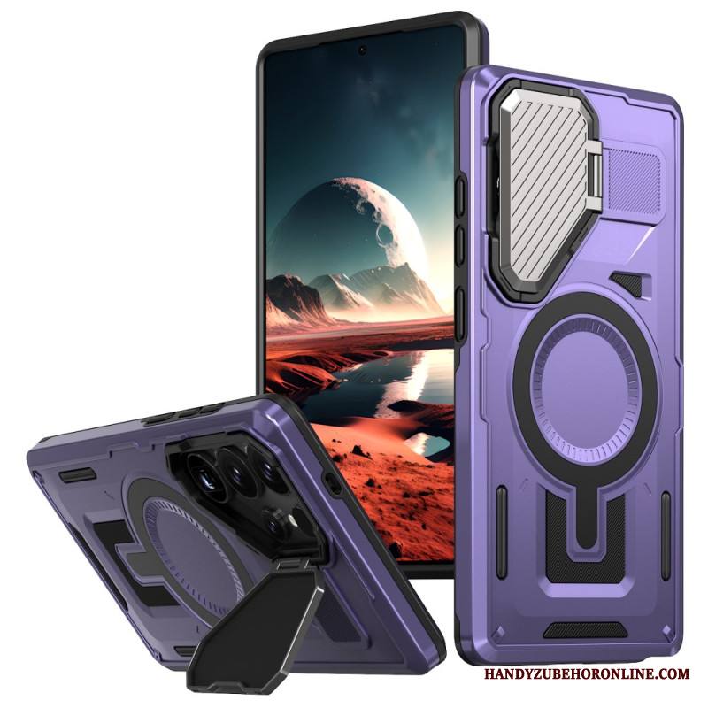 Case Samsung Galaxy S25 Ultra 5g Puhelinkuoret Metallinhohtoinen Linssinsuojuksella Ja Jalustalla