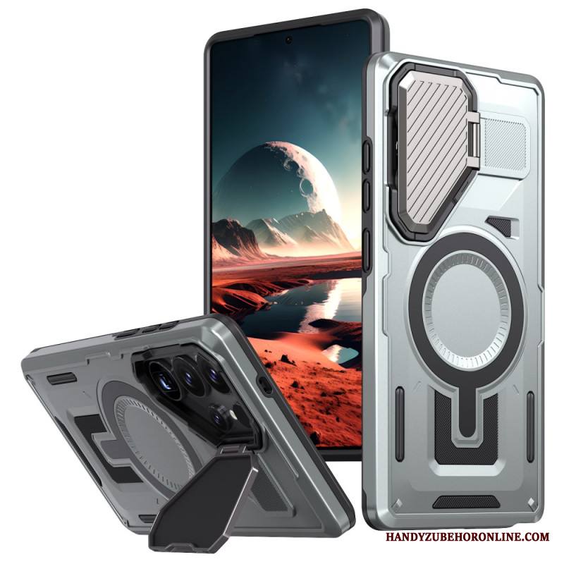 Case Samsung Galaxy S25 Ultra 5g Puhelinkuoret Metallinhohtoinen Linssinsuojuksella Ja Jalustalla