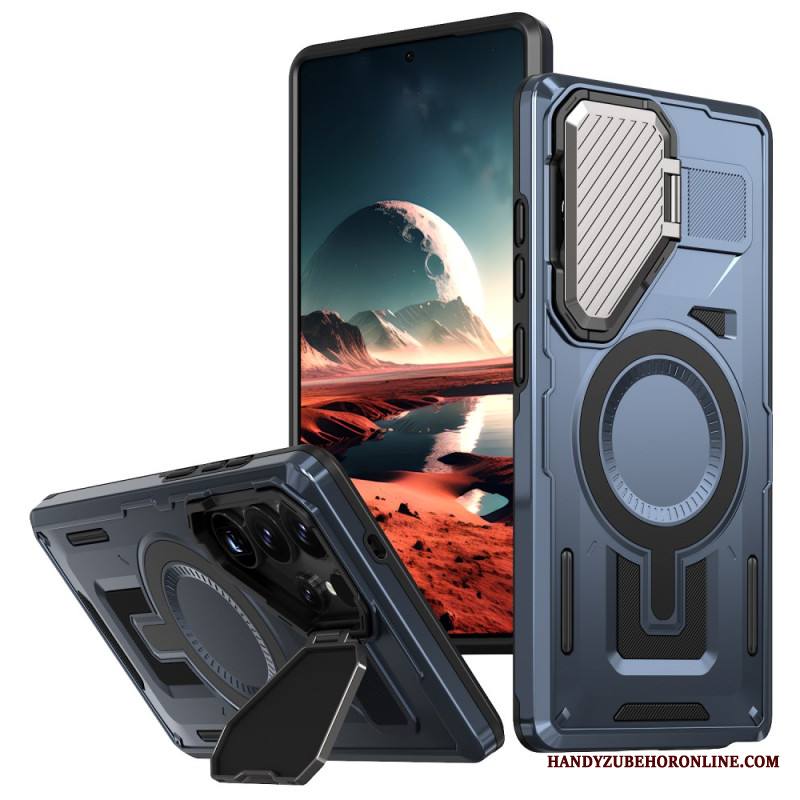 Case Samsung Galaxy S25 Ultra 5g Puhelinkuoret Metallinhohtoinen Linssinsuojuksella Ja Jalustalla