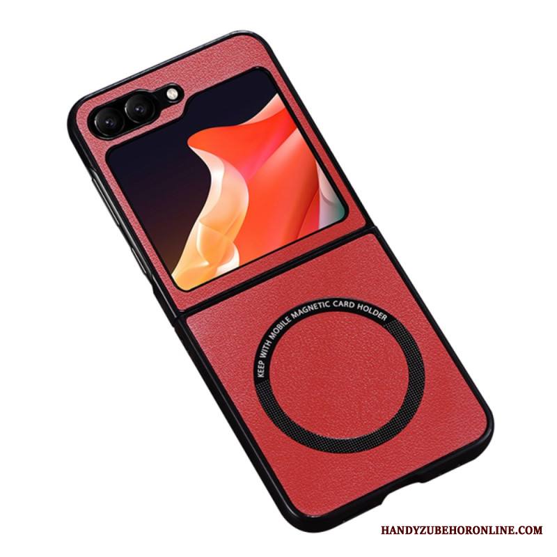 Case Samsung Galaxy Z Flip 7 Fe Puhelinkuoret Nahkaefekti Magsafe-yhteensopiva