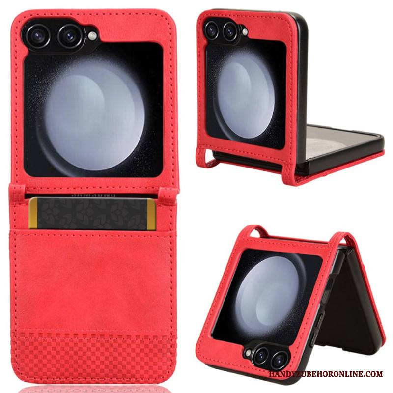 Case Samsung Galaxy Z Flip 7 Fe Puhelinkuoret Retrotyylinen Nahkatyylinen Korttikotelo