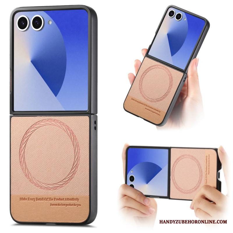 Case Samsung Galaxy Z Flip 7 Puhelinkuoret Magsafe-yhteensopiva Farkkuteksturoitu Nahka