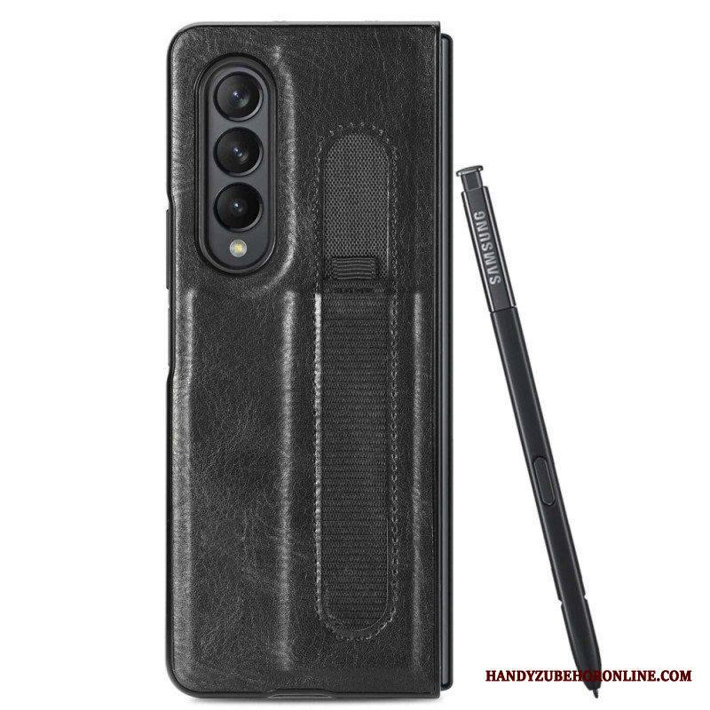 Case Samsung Galaxy Z Fold 4 Keinonahkainen Kynä