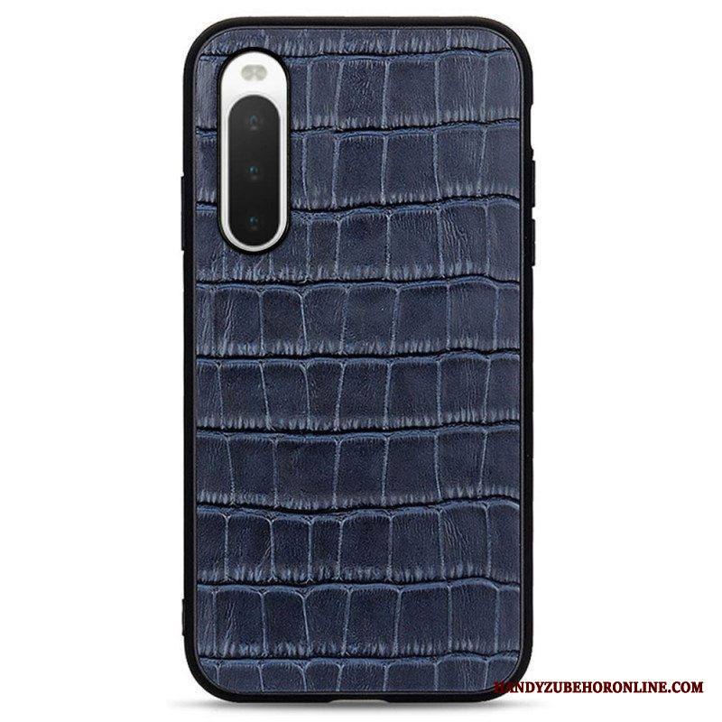Case Sony Xperia 10 IV Aito Crocodile Texture -nahka