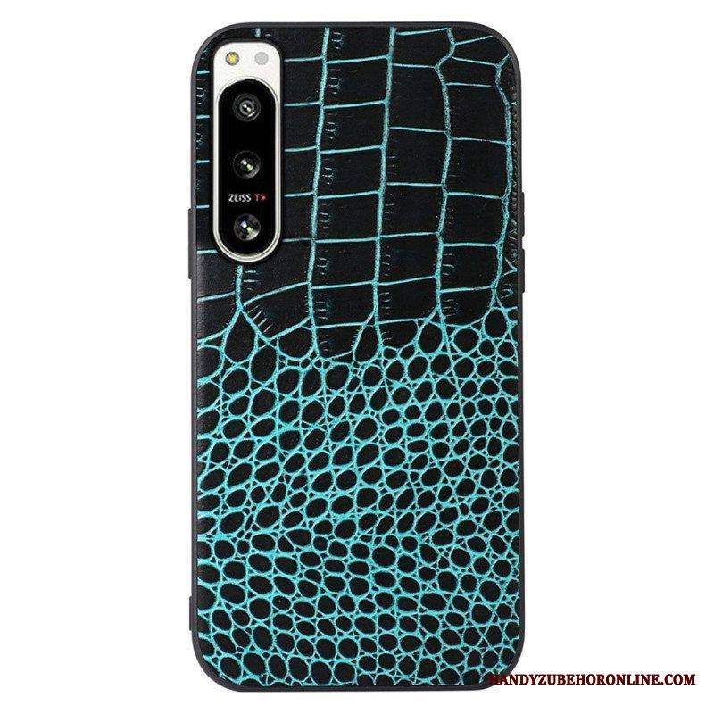 Case Sony Xperia 5 IV Aito Crocodile Texture -nahka