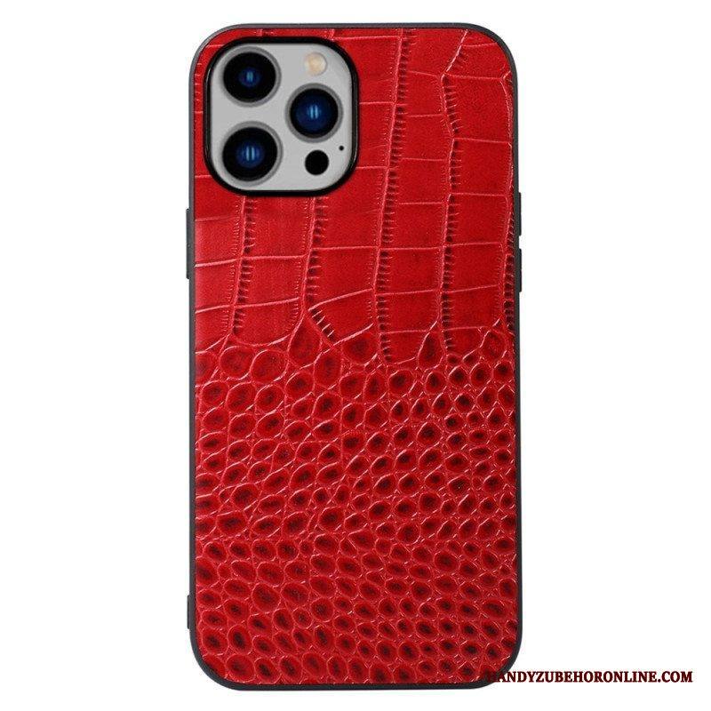 Case iPhone 14 Plus Aito Crocodile Texture -nahka