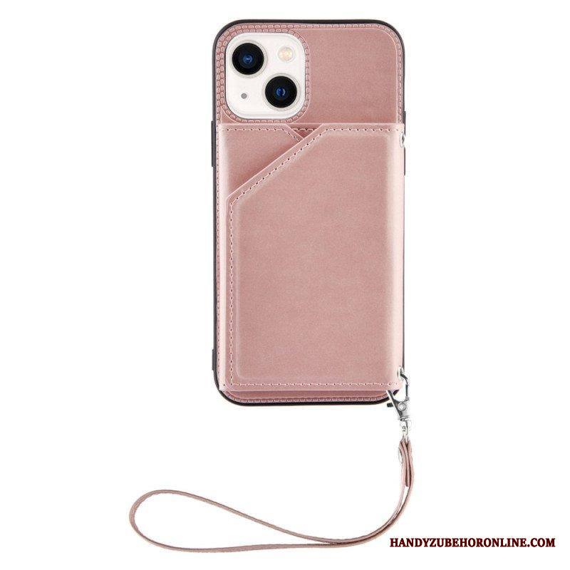 Case iPhone 14 Suojaketju Kuori Hihna Korttipidike