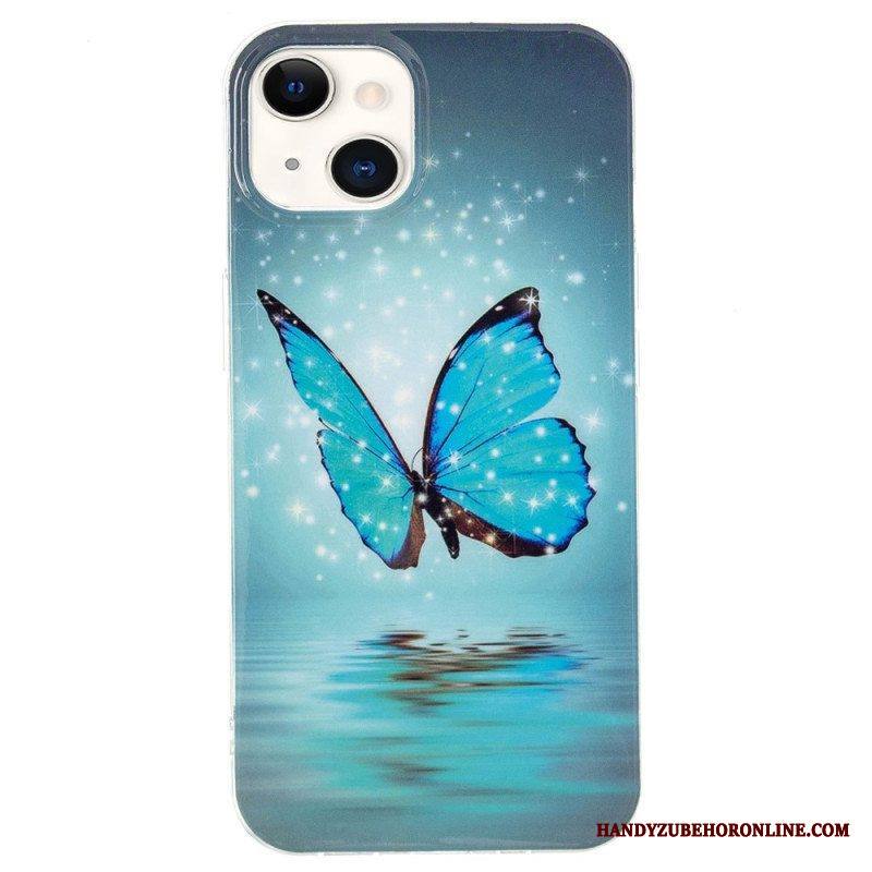 Case iPhone 15 Plus Fluoresoivat Perhoset