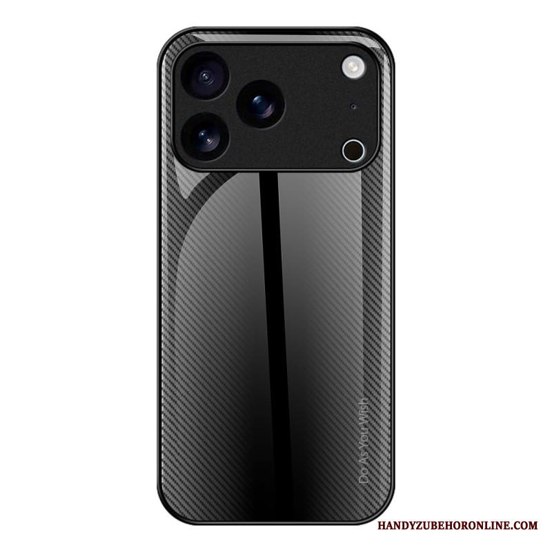 Case iPhone 17 Pro Puhelinkuoret Hiilikuitukarkaistu Lasi