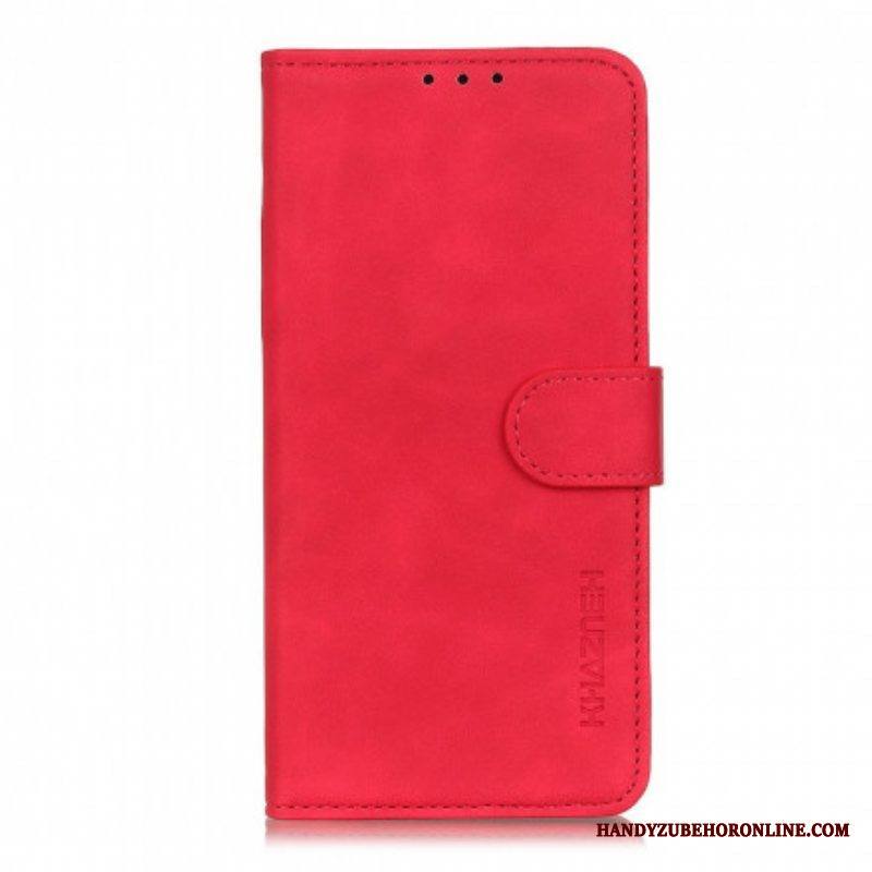Flip Case Moto G60S Khazneh Vintage Nahkaefekti