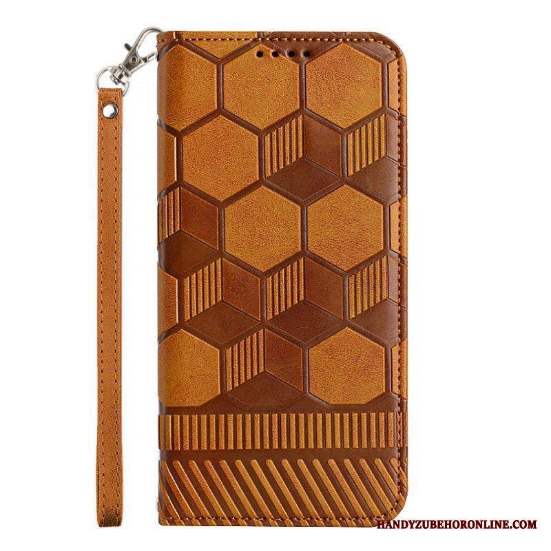 Flip Case Samsung Galaxy A54 5G Jalkapallon Kuvio