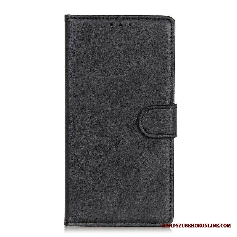 Flip Case Samsung Galaxy M12 / A12 Retro Mattanahkaefekti