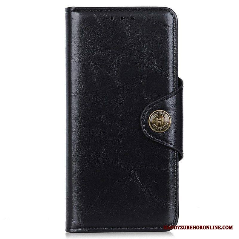 Flip Case Samsung Galaxy M23 5G Keinonahka Patenttipainike Khazneh