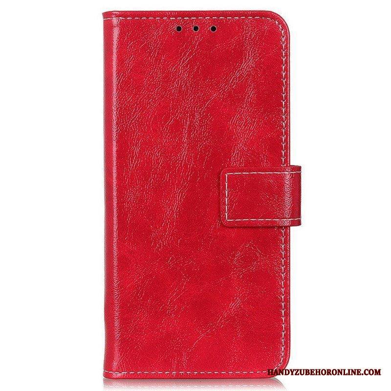 Flip Case Samsung Galaxy M23 5G Kiiltävä Tekonahka