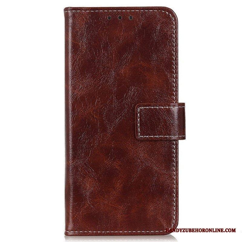 Flip Case Samsung Galaxy M23 5G Kiiltävä Tekonahka