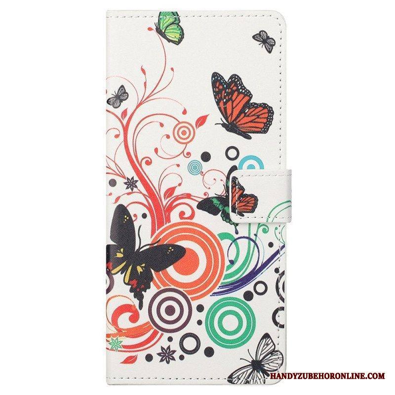 Flip Case Samsung Galaxy M23 5G Perhoset Perhoset