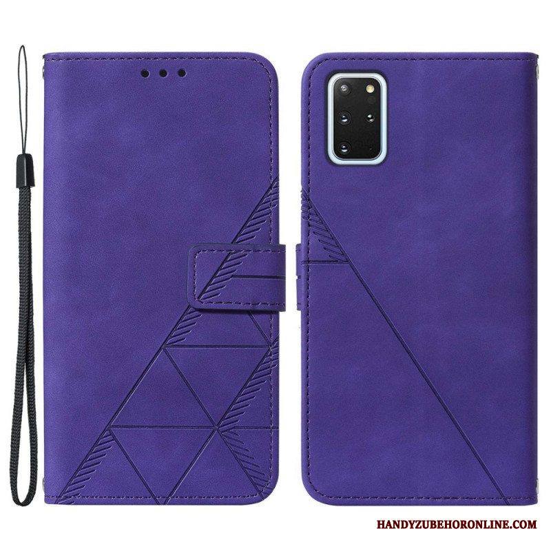 Flip Case Samsung Galaxy S20 Plus / S20 Plus 5G Pyramid-nahkaefekti
