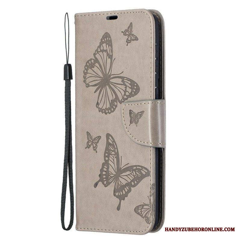 Flip Case Samsung Galaxy S21 Plus 5G Kotelot Flip Perhoset Ja Vino Läppä