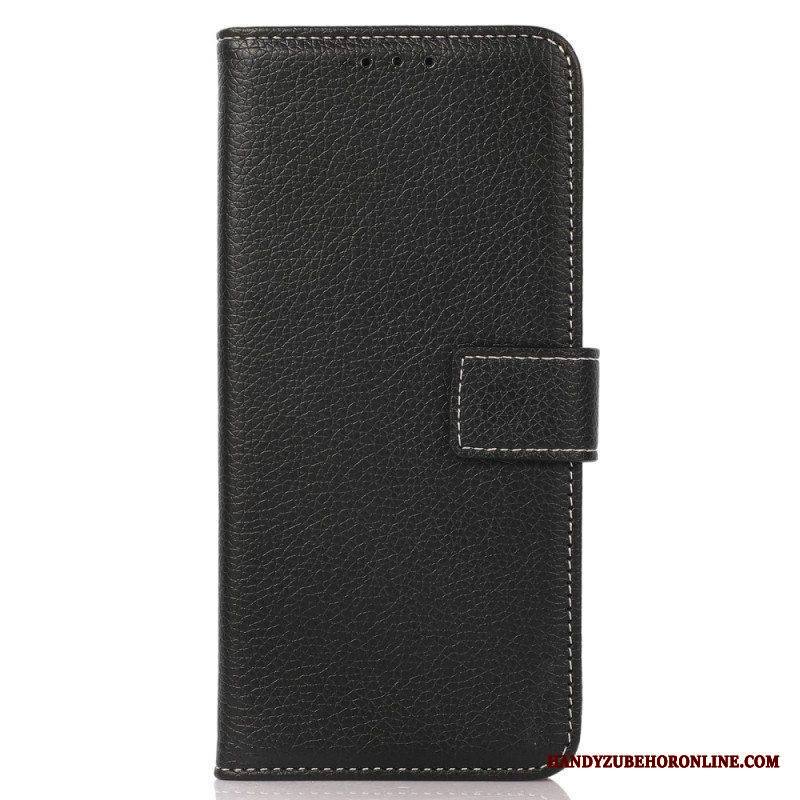 Flip Case Samsung Galaxy S23 5G Litsi Nahkatyyli