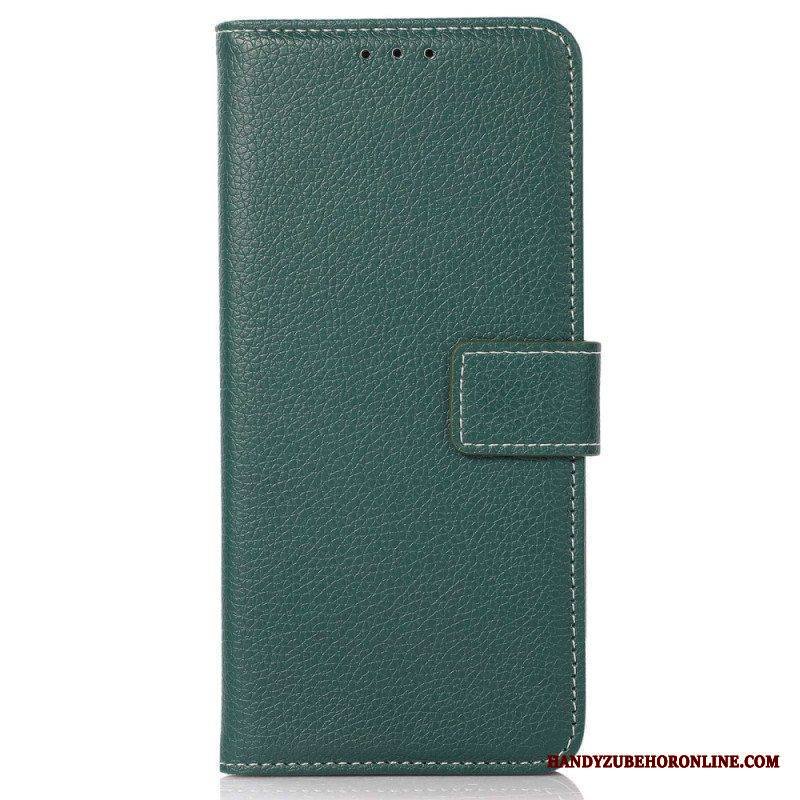 Flip Case Samsung Galaxy S23 5G Litsi Nahkatyyli