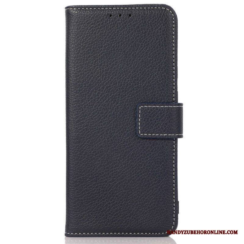 Flip Case Samsung Galaxy S23 5G Litsi Nahkatyyli