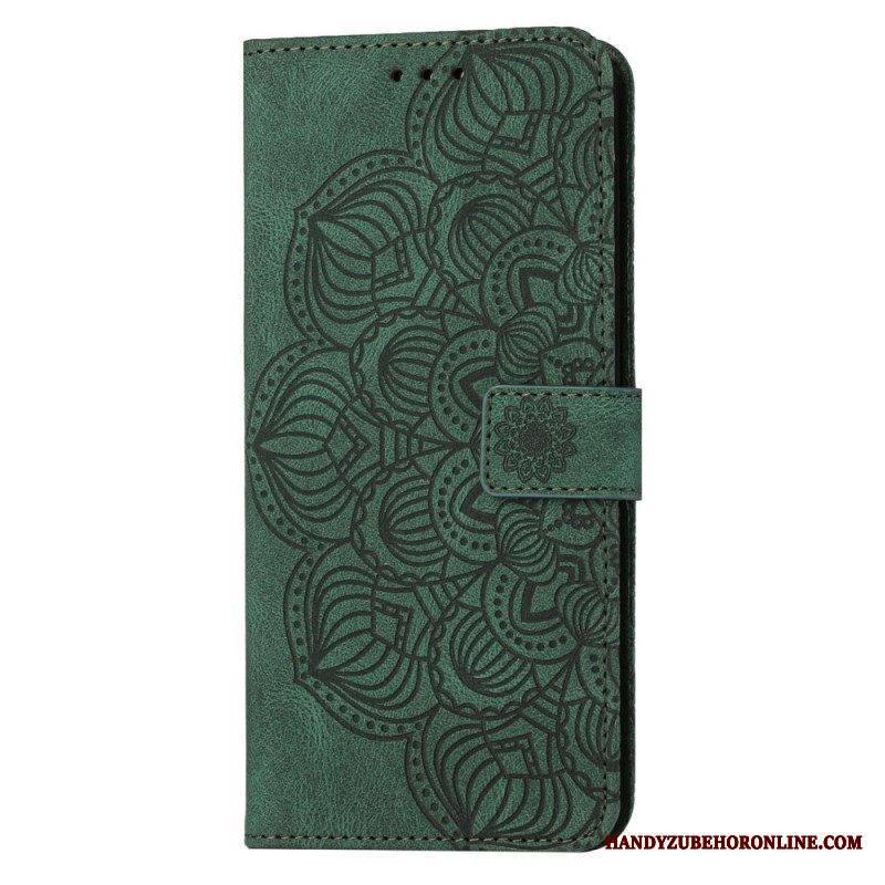 Flip Case Samsung Galaxy S23 Plus 5G Suojaketju Kuori Strappy Mandala