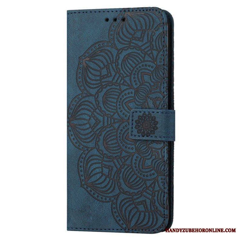 Flip Case Samsung Galaxy S23 Plus 5G Suojaketju Kuori Strappy Mandala
