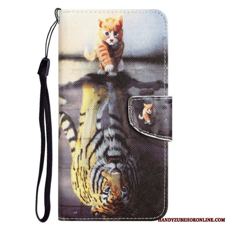 Flip Case Samsung Galaxy S23 Plus 5G Suojaketju Kuori Vain Stringikissat