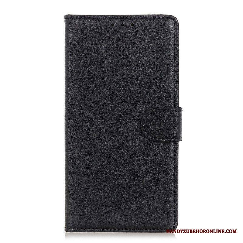 Flip Case Sony Xperia 1 IV Perinteinen Litchi Faux Leather