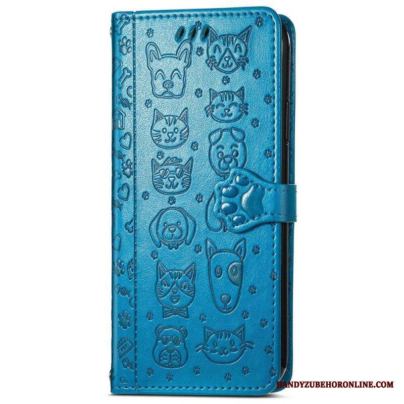 Flip Case Xiaomi 12 Lite Animoidut Eläimet