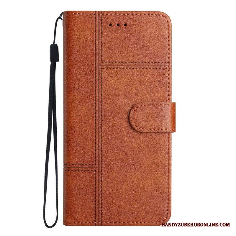 Flip Case Xiaomi 12 Lite Suojaketju Kuori Strappy Business Style