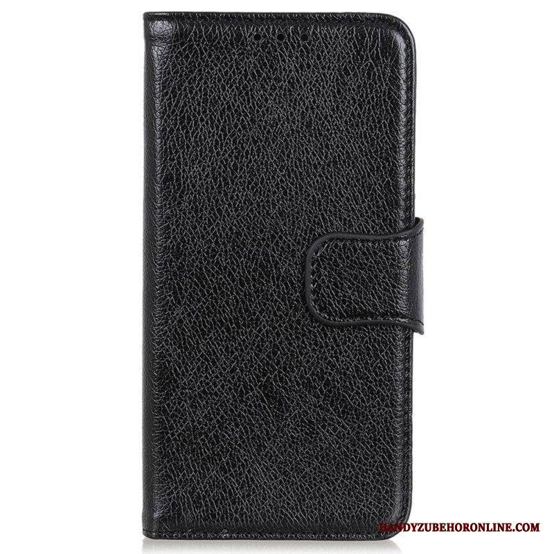 Flip Case Xiaomi 13 Lite Halkaistu Nappan Nahka