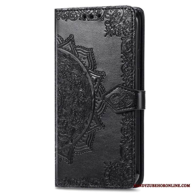 Flip Case Xiaomi 13 Mandala-aurinko Kaulanauhalla