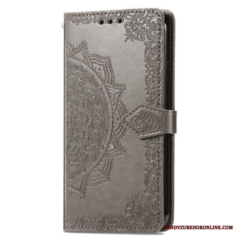 Flip Case Xiaomi 13 Mandala-aurinko Kaulanauhalla