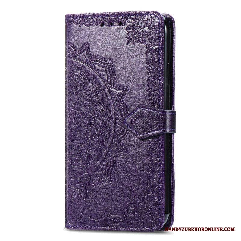 Flip Case Xiaomi 13 Mandala-aurinko Kaulanauhalla