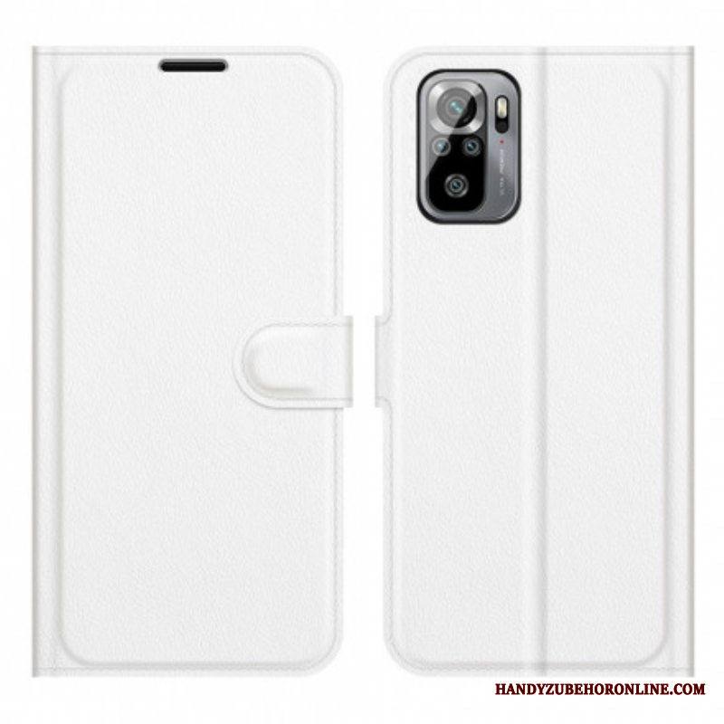 Flip Case Xiaomi Redmi Note 10 / 10S Tyylikäs Nahkainen Magneettilukko